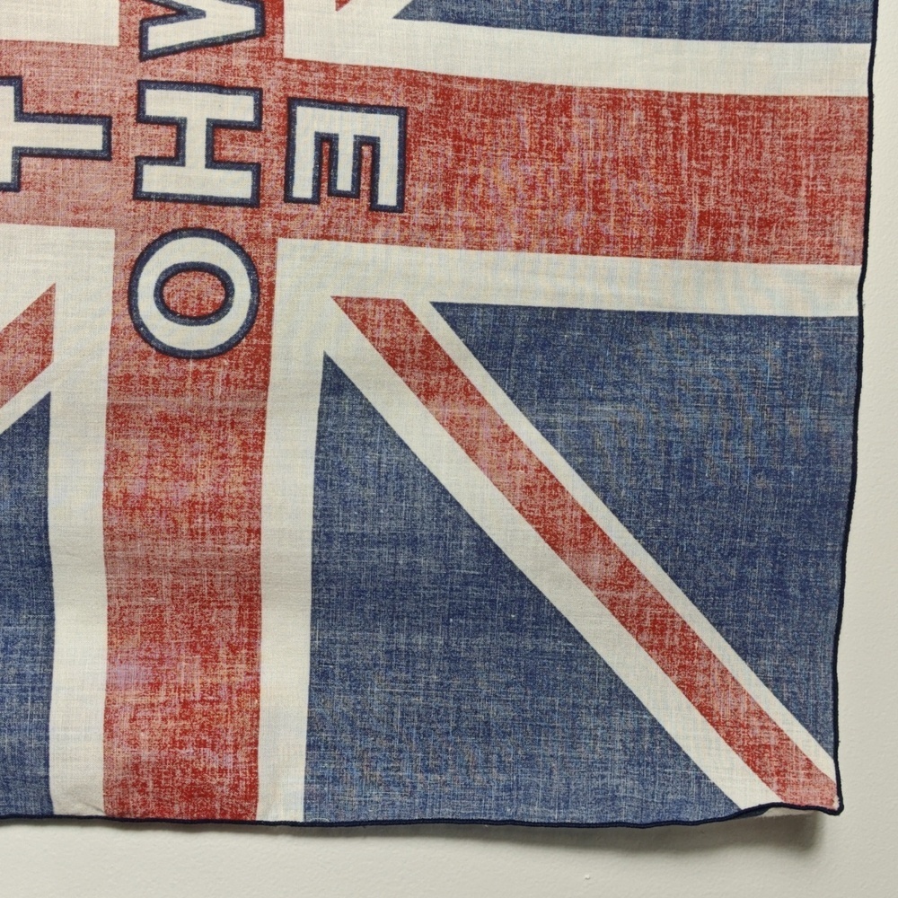 THE WHO Band Tour 1982 VINTAGE ‘82 Souvenir British Union Jack Logo Bandana - Picture 12 of 15